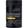 Sports Research L-Theanine Supplement with Caffeine & Coconut MCT Oil – Focused Energy, Alertness & Relaxation Without Drowsiness – 200mg L Theanine, 100mg Organic Caffeine – 60 Liquid Softgels