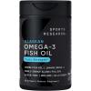 Sports Research® Omega-3 ­­Fish Oil Mini-Softgels – Sourced from Wild Caught Alaska Pollock – Burpless, Bovine Free, Non-GMO, & MSC Certified Sustainable – 120 Count(30 Count (Pack of 1))