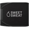 Sports Research Sweet Sweat Waist Trimmer (Core Series) – Premium Sweat Enhancing Fitness Band for Women & Men(Black/White)