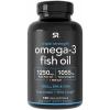 Sports Research Triple Strength Omega 3 Fish Oil – Burpless Fish Oil Supplement w/EPA & DHA Fatty Acids from Wild Caught Fish – Heart, Brain & Immune Support for Men & Women – 1250 mg, 150 ct