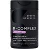 Sports Research® Vitamin B-Complex – Full Spectrum of B Vitamins with Methylated B12 & Folate – Gluten Free · Plant-Based · Non-GMO · Vegan-Friendly Formula – 120 Veggie Softgels(120 Count (Pack of 1))