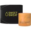 Sports Research Waist Trimmer Pack – Sweet Sweat Waist Trimmer (Black/Yellow, Small) + ‘Workout Enhancer’ Gel 13.5oz Jar (Tropical Scent)