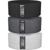 Sweet Sweat Hip Bands with 3 Levels of Resistance | Non-Slip Fabric Booty Bands for Squats & Lunges | Includes Free Mesh Carrying Bag(Gray Hip Bands)