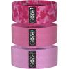 Sweet Sweat Hip Bands with 3 Levels of Resistance | Non-Slip Fabric Booty Bands for Squats & Lunges | Includes Free Mesh Carrying Bag(Pink Hip Bands)