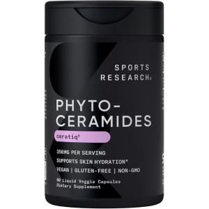 Phytoceramides 350mg per softgel – Plant Derived Ceramides for Healthy Skin and Hydration – Non GMO with No Fillers or Synthetic Vitamins – 30 Liquid softgels(60 Count (Pack of 1))