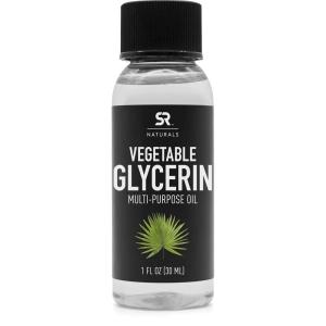 Pure Vegetable Glycerin by SR Naturals ~ Amazing Benefits for Hair ~ Excellent Emollient Qualities ~ 1oz Travel Size Bottle
