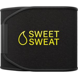 Sports Research Sweet Sweat Waist Trimmer (Core Series) – Premium Sweat Enhancing Fitness Band for Women & Men(Black/Yellow)