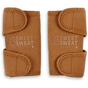 Sweet Sweat Arm Trimmers – Premium Sweat-Enhancing Fitness Arm Wrap – Neoprene · Adjustable Sizing · for Women & Men(Clay)