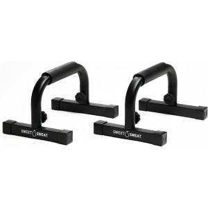 Sweet Sweat Push Up Bars, by Sports Research – Durable, Non-Slip with Comfort Grip – Calisthenics Equipment for Bodyweight Fitness & Strength Training – Floor Stand Pushup Bar Handles for Men & Women