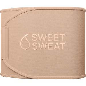 Sweet Sweat Waist Trimmer Toned Series – Premium Sweat Enhancing Fitness Belt for Women & Men – 5 Adjustable Sizes(Stone)