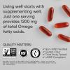 Sports Research® Vegan Omega 3-6-7-9 – 1200 mg of Multi-Spectrum Omega Fatty Acids Certified Non-GMO Formula with Sea Buckthorn & Borage Oil – 90 Veggie Softgels