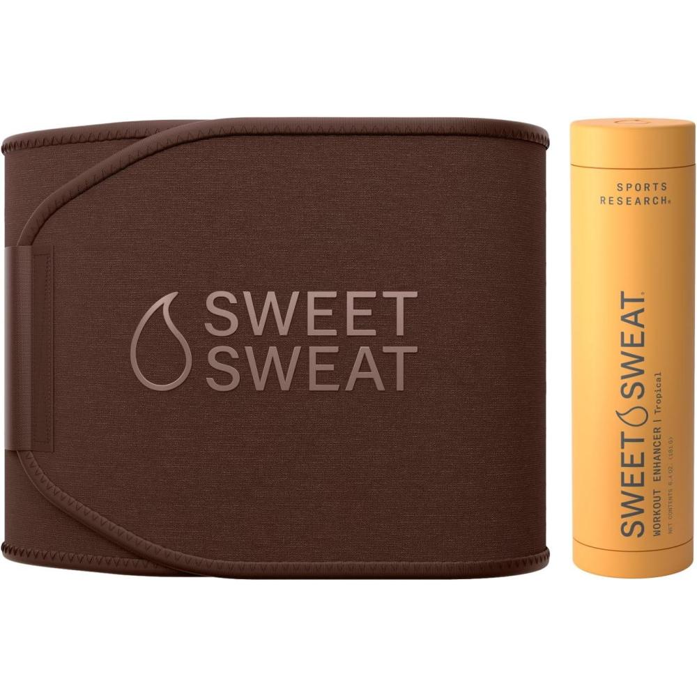image:imageSports Research Waist Trimmer Pack  Sweet Sweat Toned Waist Trimmer TerraSmall amp Tropical Workout Enhancer RollOn Gel
