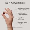 Sports Research® Vegan Vitamin D3 + K2 Sugar-Free Gummies – 125mcg (5000iu) Vitamin D w/ 100mcg Mk7 Vitamin K – Supports Bone & Immune Health* – Vegan Certified · Non-GMO · Soy Free – 60 Count