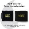 Sports Research Waist Trimmer Pack – Sweet Sweat Waist Trimmer (Black/Yellow, X-Large) & Citrus Mint Workout Enhancer Roll-On Gel (6.4oz)