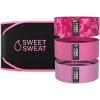 Sports Research Waist Trimmer Pack – Sweet Sweat Waist Trimmer (Black/Pink, X-Large) & Set of 3 Hip Resistance Bands(Pink)