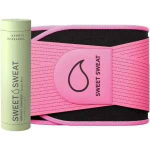 Sports Research Premium Sweat Enahancing Fitness Pack – Sweet Sweat Waist Trimmer Pro Series (XS-S) & Workout Enhancer Gel Stick (Citrus Mint, 6.4oz)