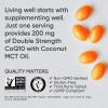 Sports Research CoQ10 200mg Capsules – Premium Coenzyme 10 Supplement with Coconut MCT Oil – Vegan Certified, Non-GMO Verified & Gluten Free – 90 Veggie Softgels(90 Count (Pack of 1))